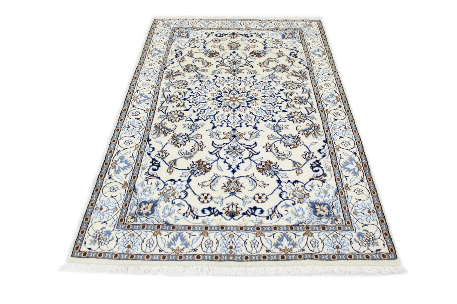 Perserteppich Nain 200 x 116 cm Wolle handgeknüpft
