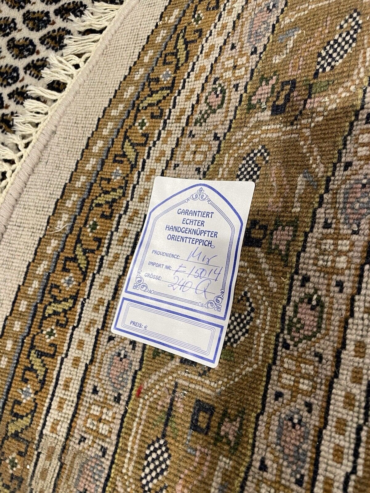 Orientteppich Sarough 2,40 m Wolle handgeknüpft