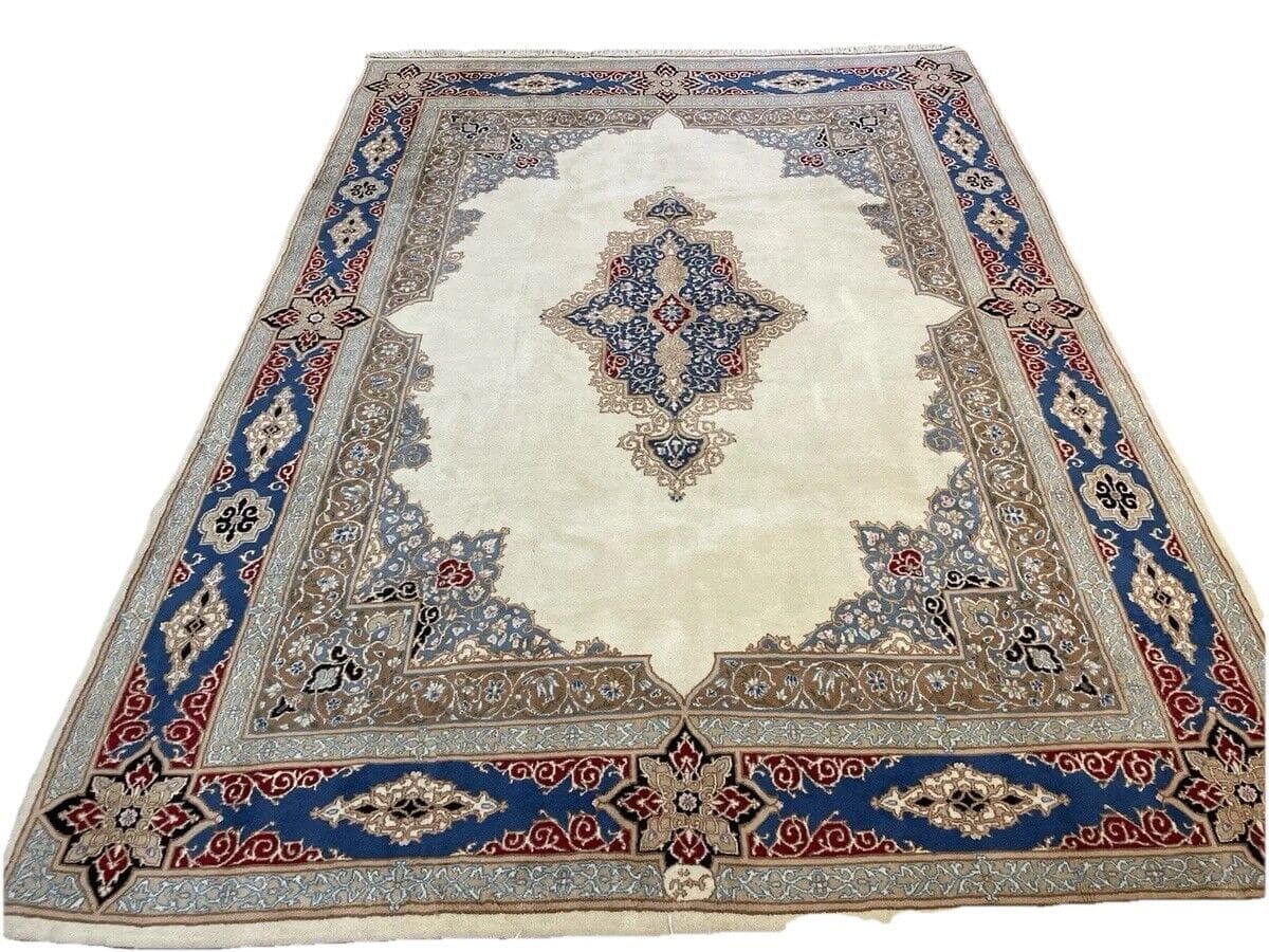 kerman-perserteppich-300x205-cm-elegantes-medaillon-muster-in-leuchtendem-3 Perserteppich Kerman 300 x 205 cm Wolle handgeknüpft