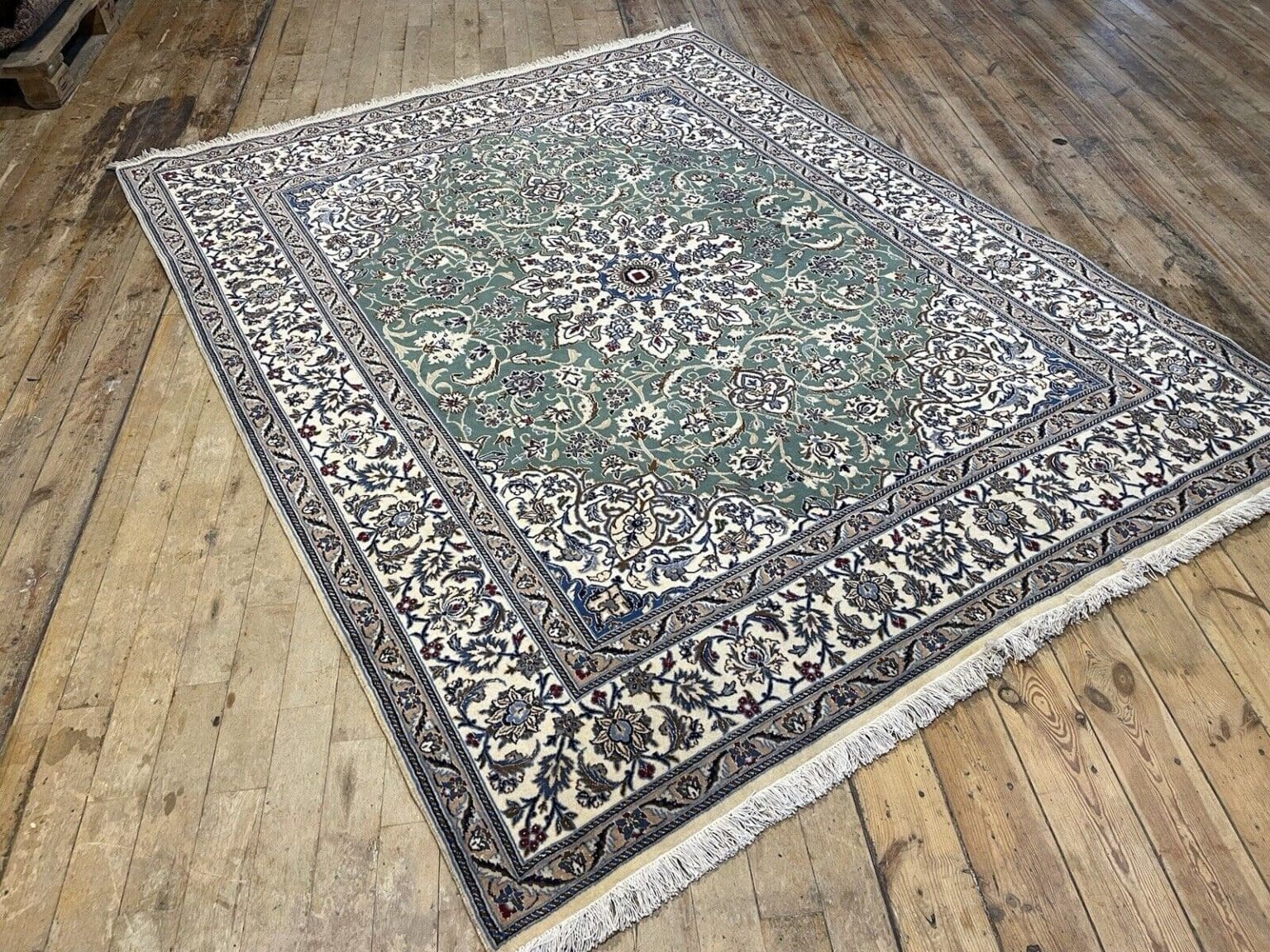 Perserteppich Nain 300 x 200 cm Wolle handgeknüpft