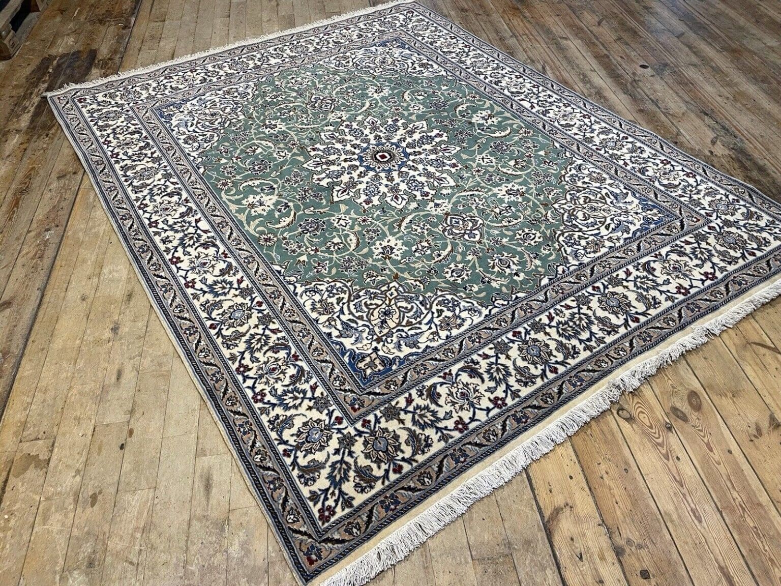 Perserteppich Nain 300 x 200 cm Wolle handgeknüpft