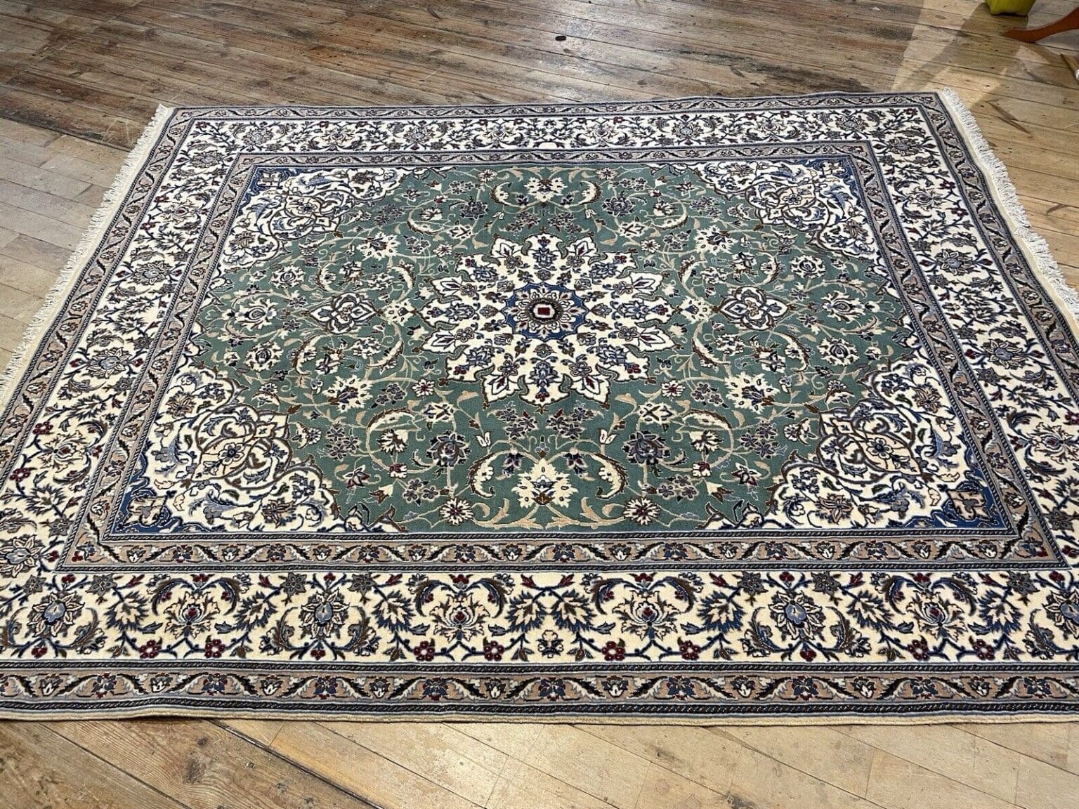 Perserteppich Nain 300 x 200 cm Wolle handgeknüpft