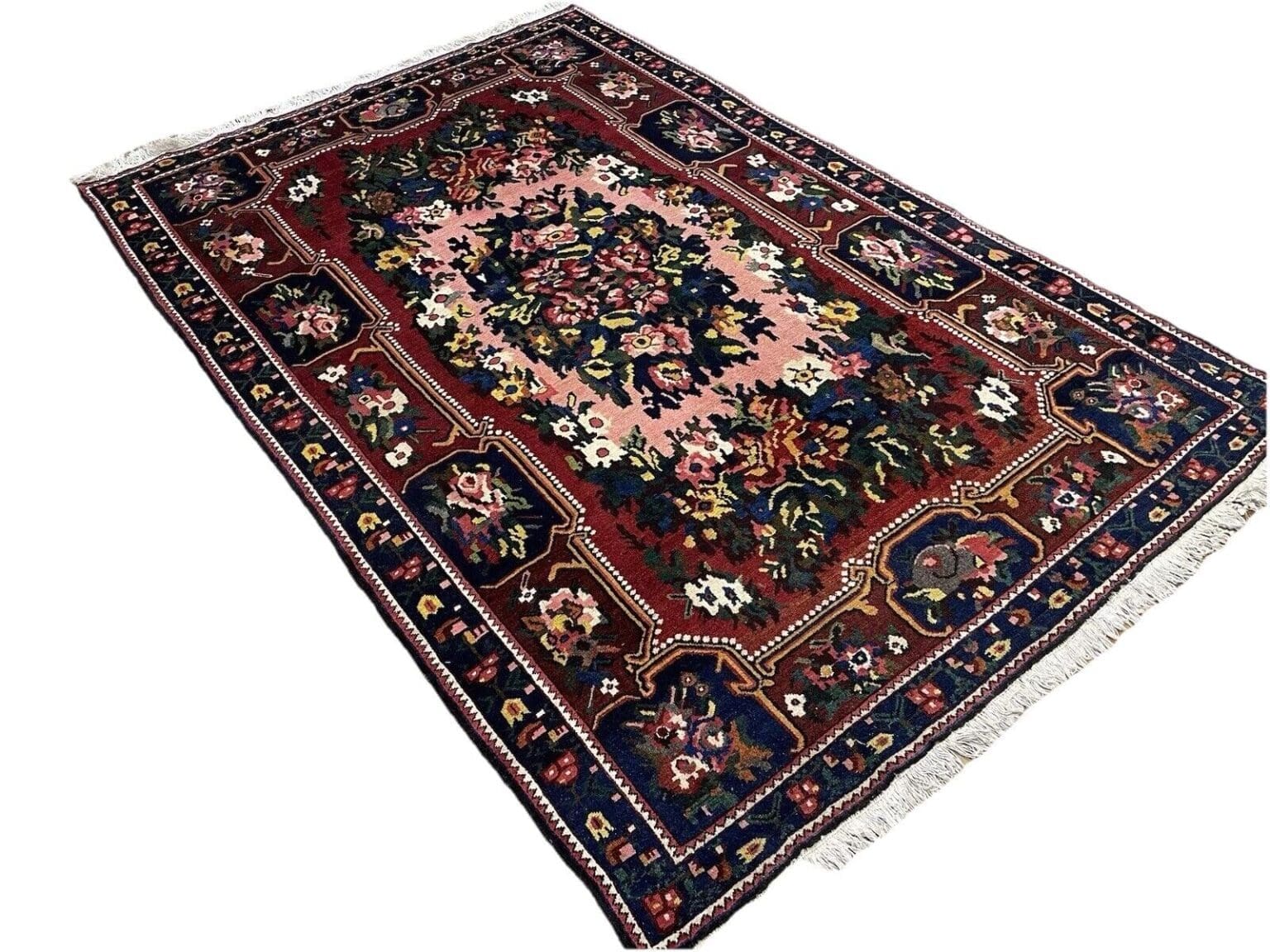 seltener-perserteppich-277x146-cm-handgeknupft-unbenutzt-mit-2 Perserteppich 277x146 cm Wolle handgeknüpft