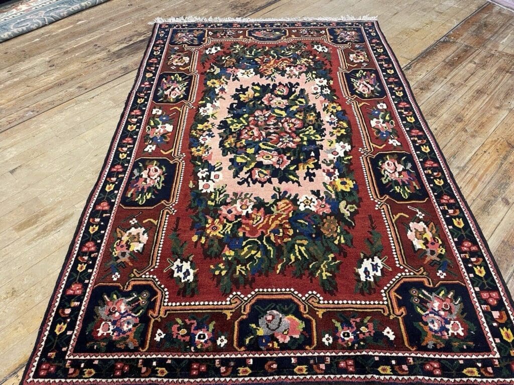 seltener-perserteppich-277x146-cm-handgeknupft-unbenutzt-mit-6 Perserteppich 277x146 cm Wolle handgeknüpft