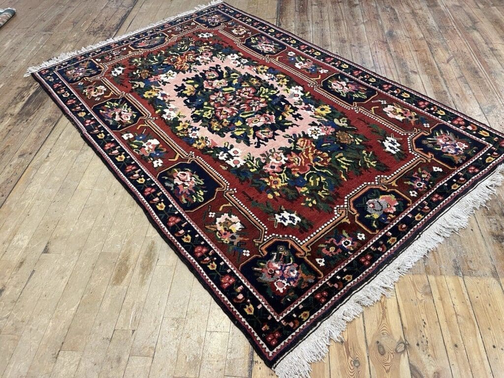 seltener-perserteppich-277x146-cm-handgeknupft-unbenutzt-mit-8 Perserteppich 277x146 cm Wolle handgeknüpft
