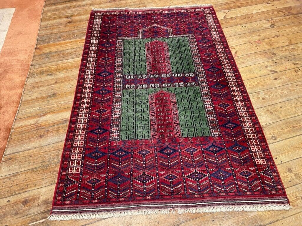 Orientteppich Afghan 193x125 cm Wolle handgeknüpft
