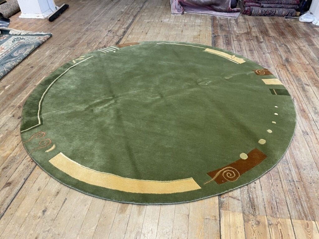 Orientteppich Nepal 250 cm Rund Wolle handgeknüpft