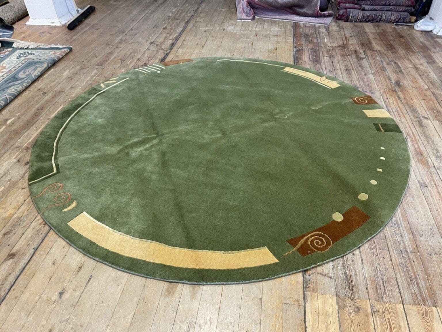 Orientteppich Nepal 250 cm Rund Wolle handgeknüpft
