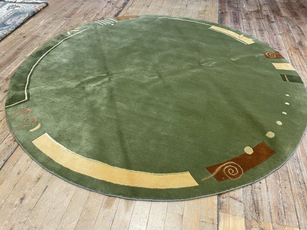 Orientteppich Nepal 250 cm Rund Wolle handgeknüpft