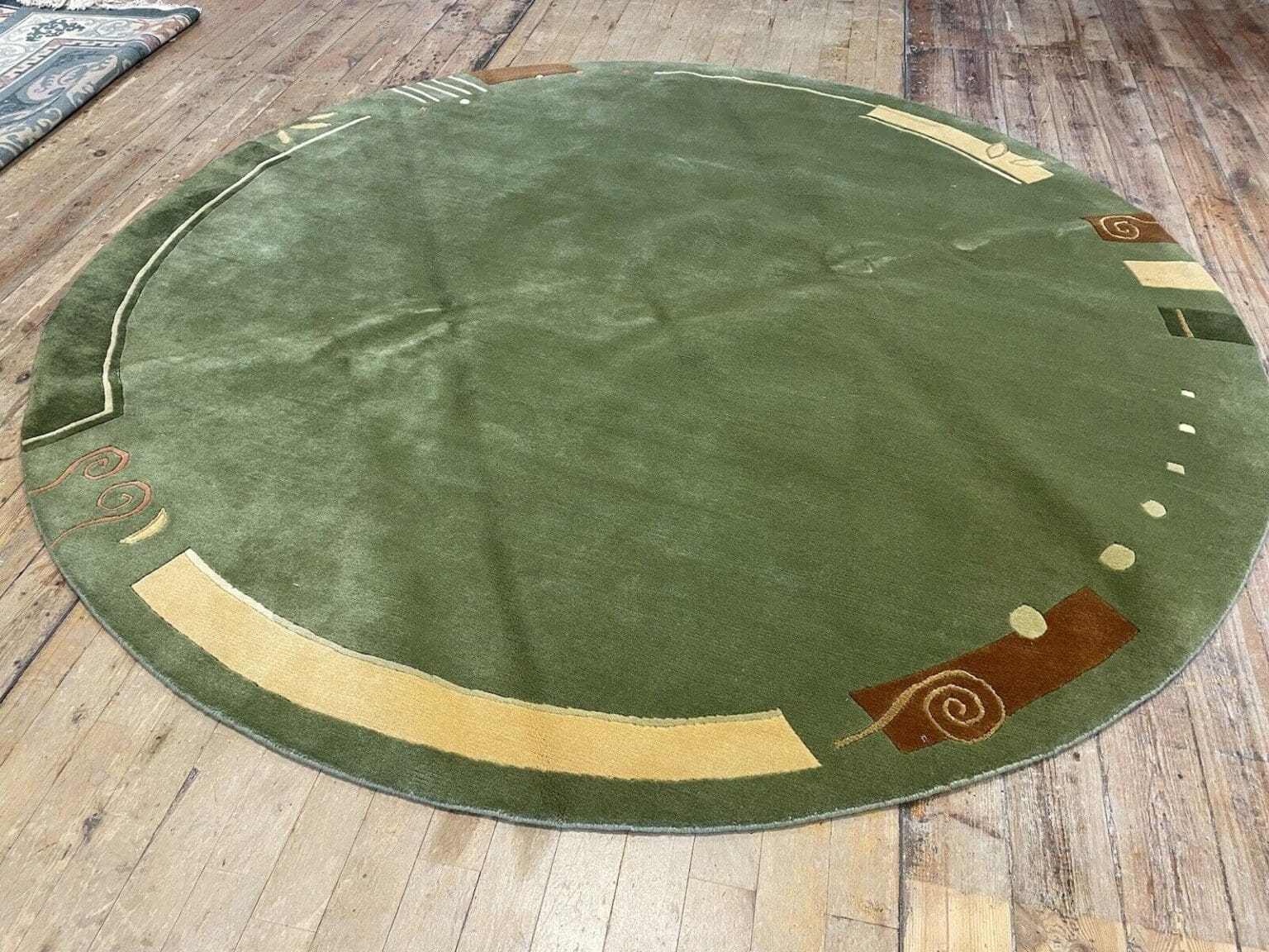 Orientteppich Nepal 250 cm Rund Wolle handgeknüpft