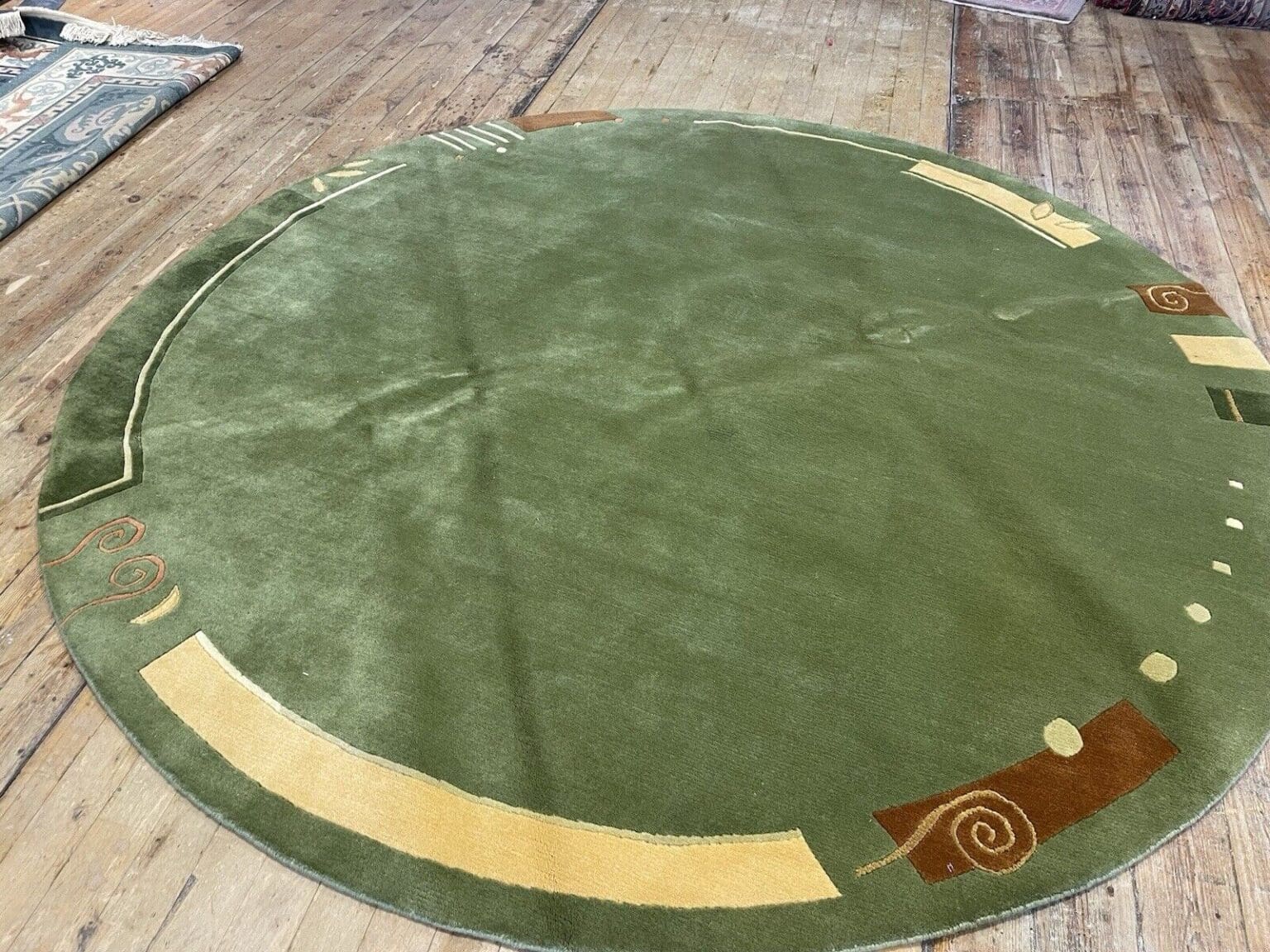 Orientteppich Nepal 250 cm Rund Wolle handgeknüpft