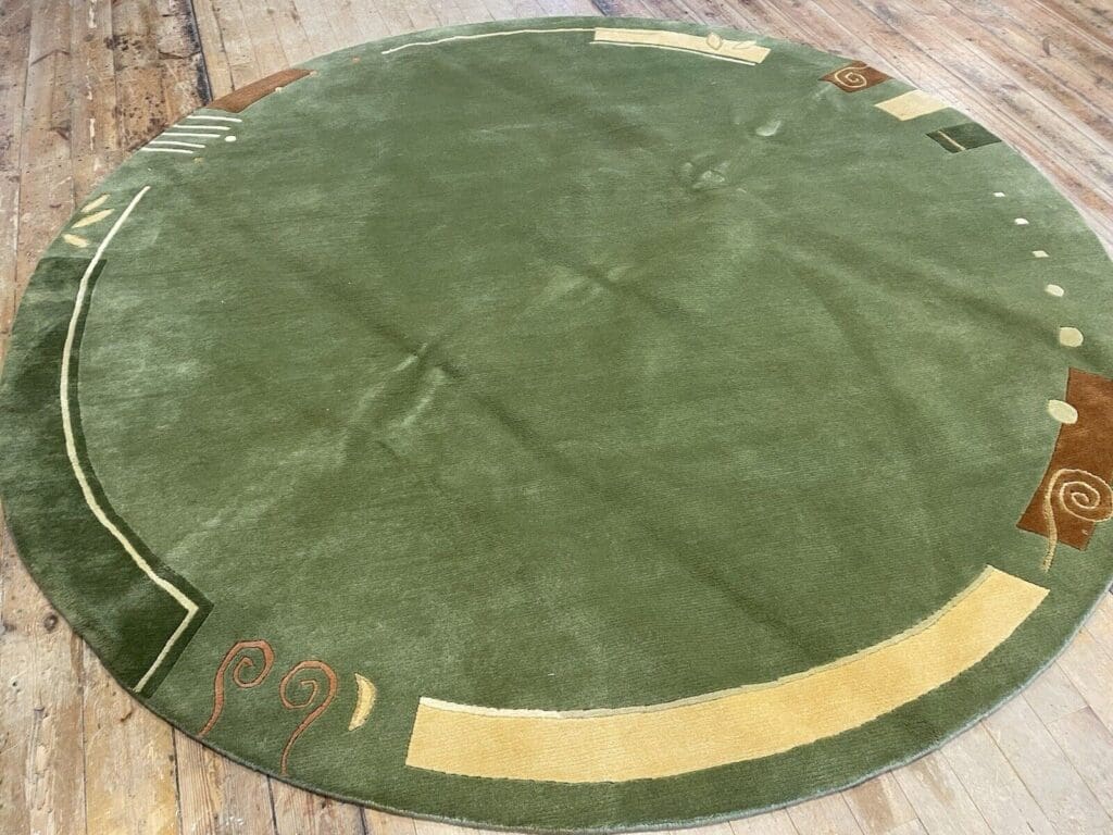 Orientteppich Nepal 250 cm Rund Wolle handgeknüpft