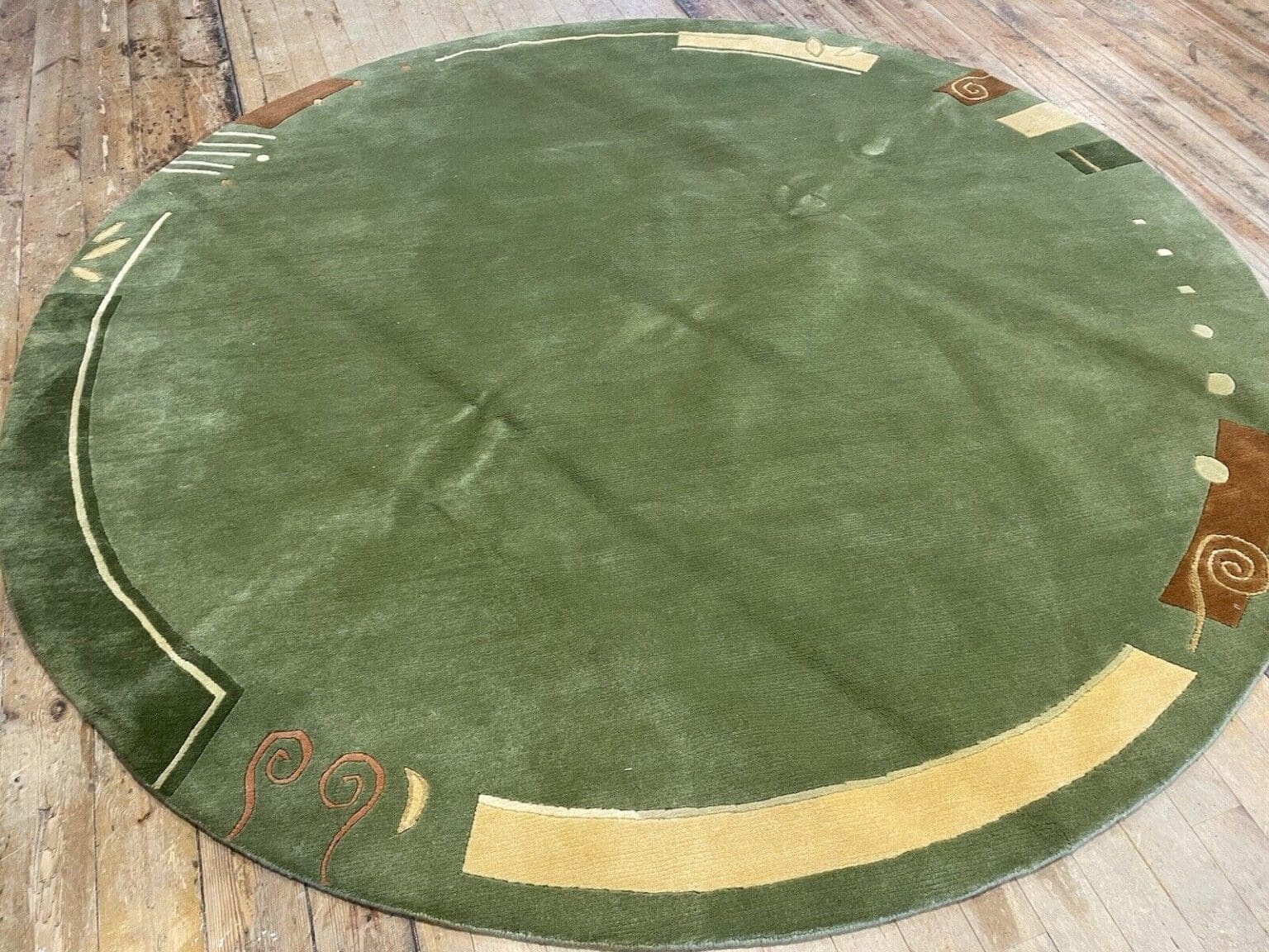 Orientteppich Nepal 250 cm Rund Wolle handgeknüpft