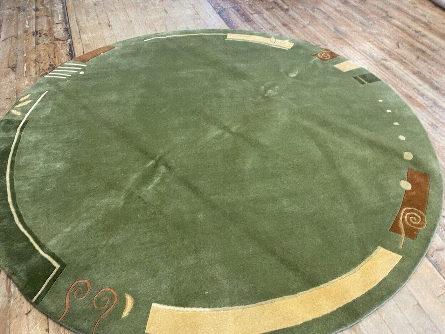 Orientteppich Nepal 250 cm Rund Wolle handgeknüpft