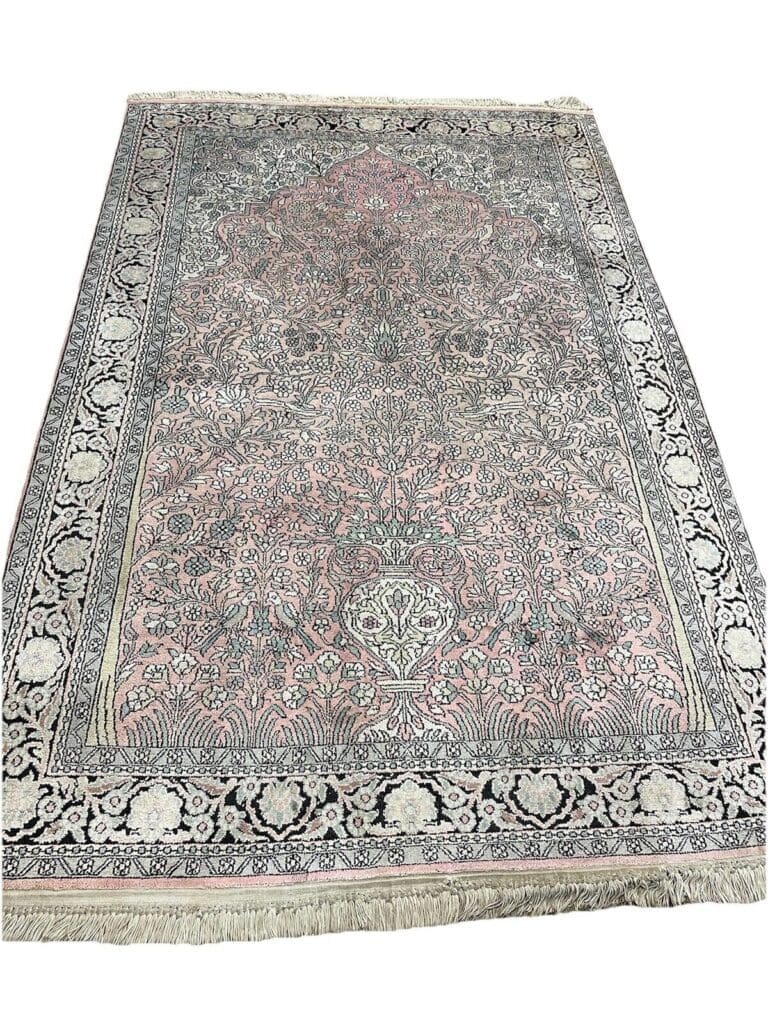Orientteppich Kashmir 180 x 120 cm Seide handgeknüpft