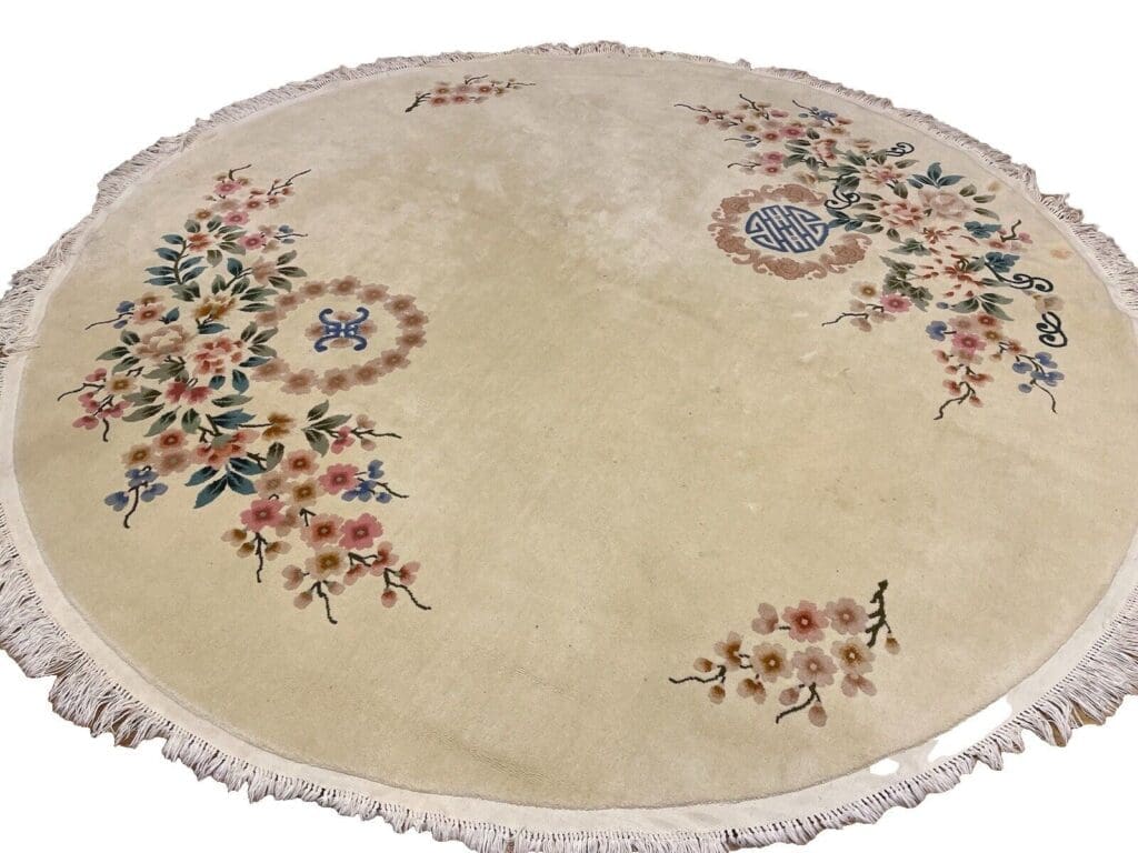 exklusiver-beige-perserteppich-o-2-50m-top-zustand-royal-peking-muster-1-2 Orientteppich Peking 2,50m Wolle handgeknüpft
