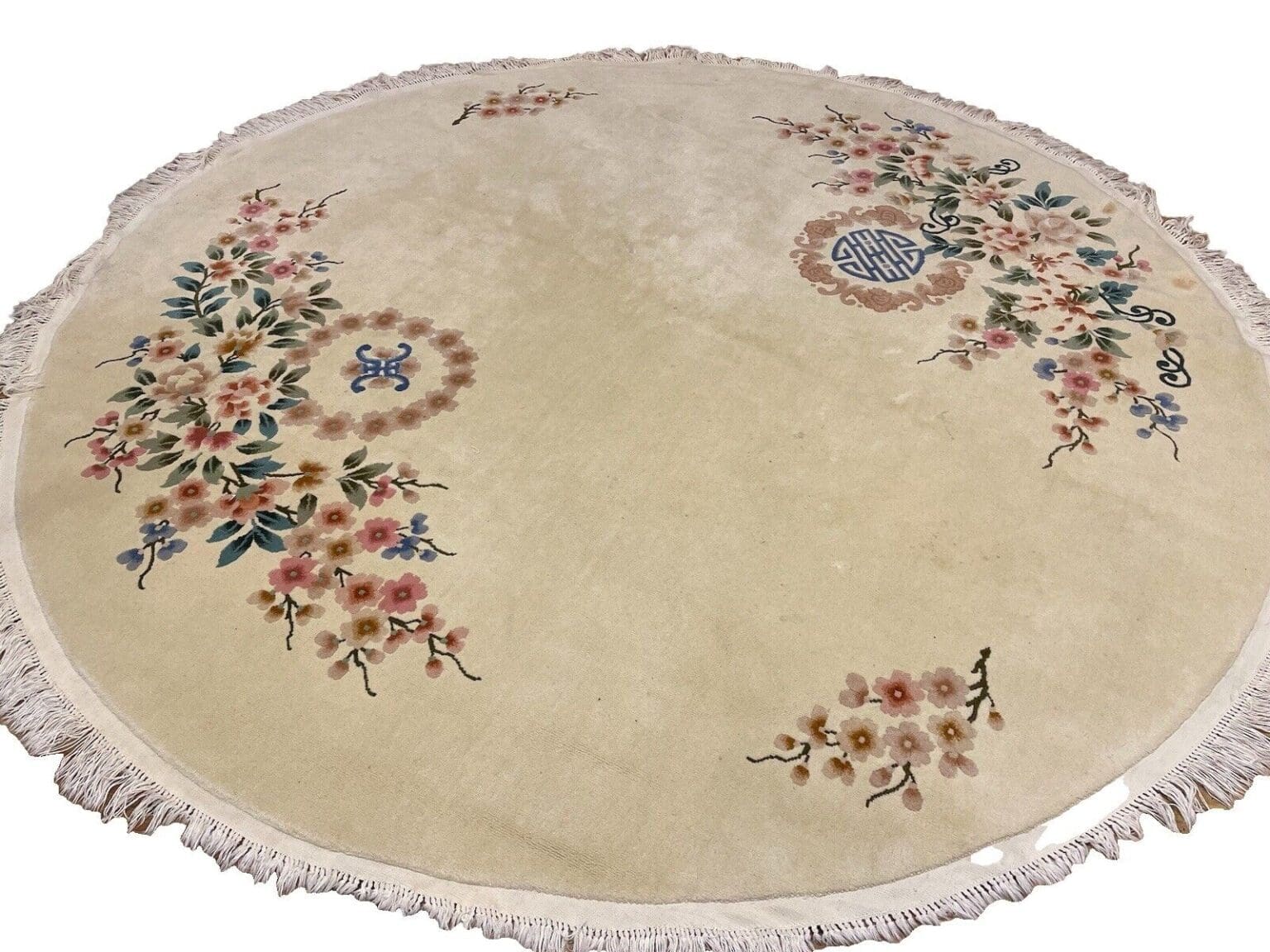 exklusiver-beige-perserteppich-o-2-50m-top-zustand-royal-peking-muster-1-2 Orientteppich Peking 2,50m Wolle handgeknüpft