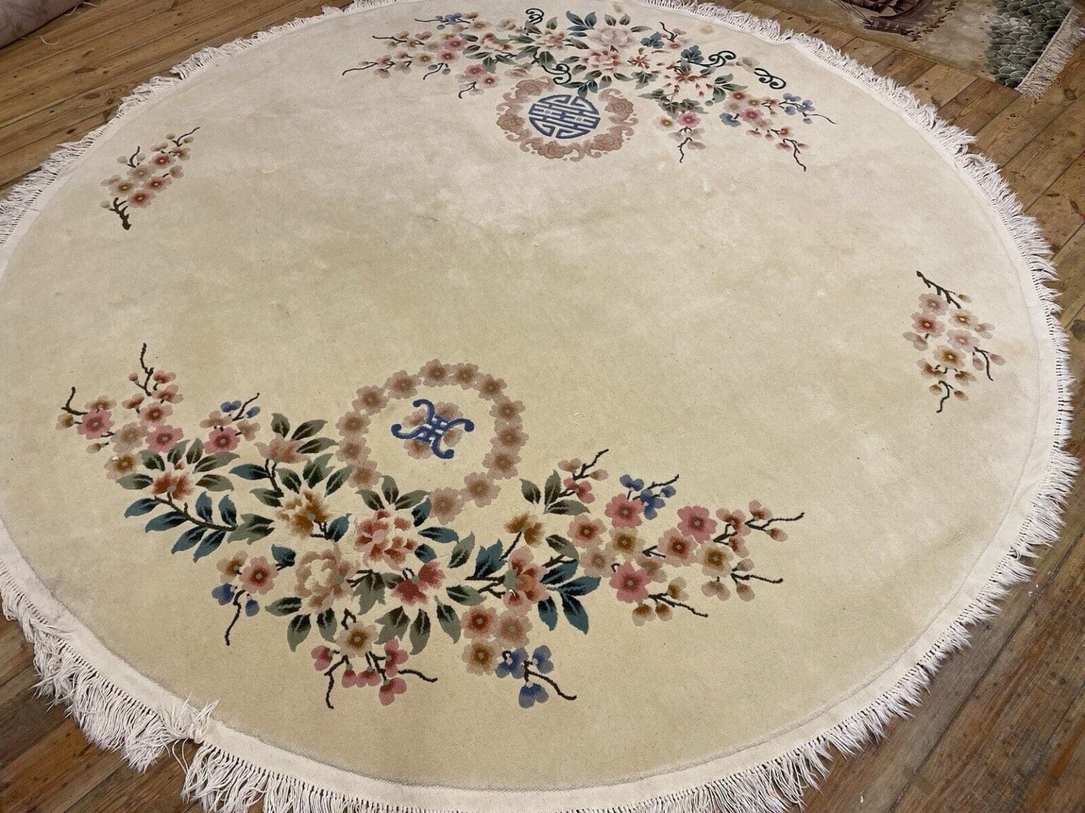 exklusiver-beige-perserteppich-o-2-50m-top-zustand-royal-peking-muster-1-4 Orientteppich Peking 2,50m Wolle handgeknüpft