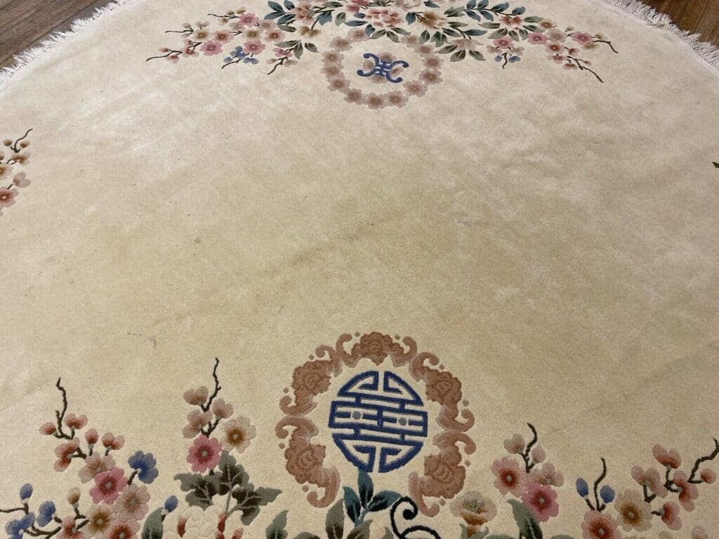 exklusiver-beige-perserteppich-o-2-50m-top-zustand-royal-peking-muster-1-7 Orientteppich Peking 2,50m Wolle handgeknüpft
