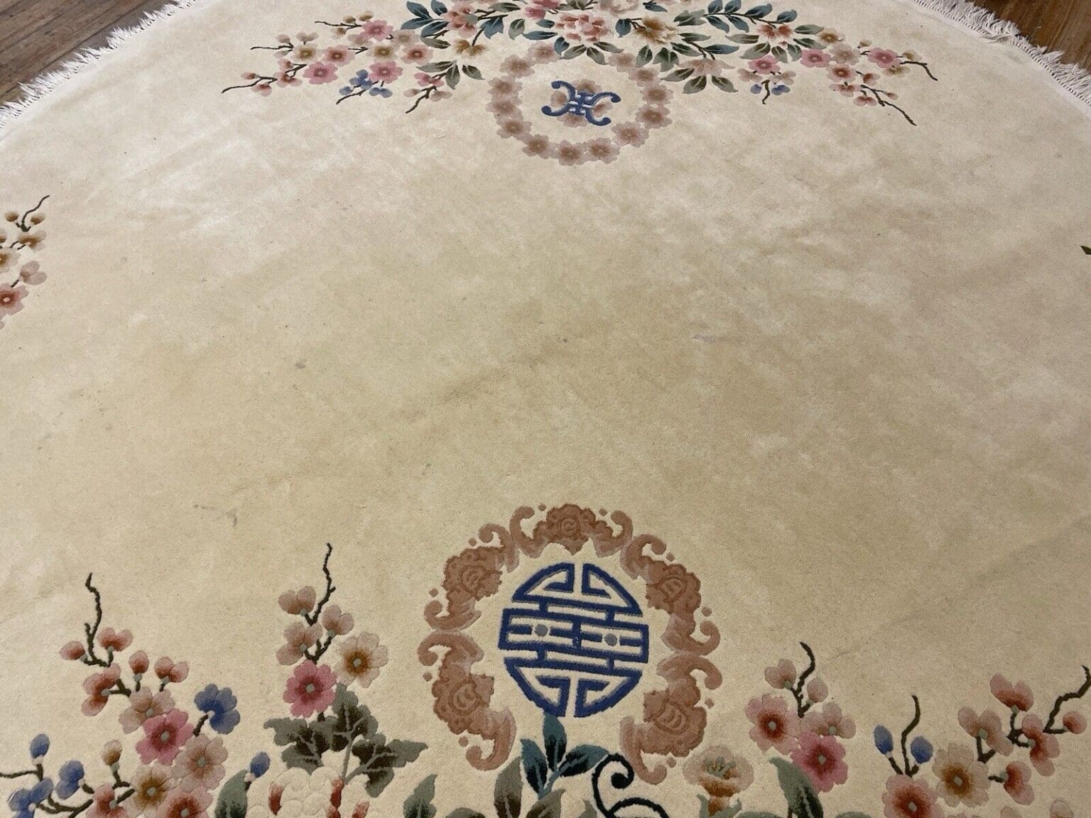 exklusiver-beige-perserteppich-o-2-50m-top-zustand-royal-peking-muster-1-7 Orientteppich Peking 2,50m Wolle handgeknüpft