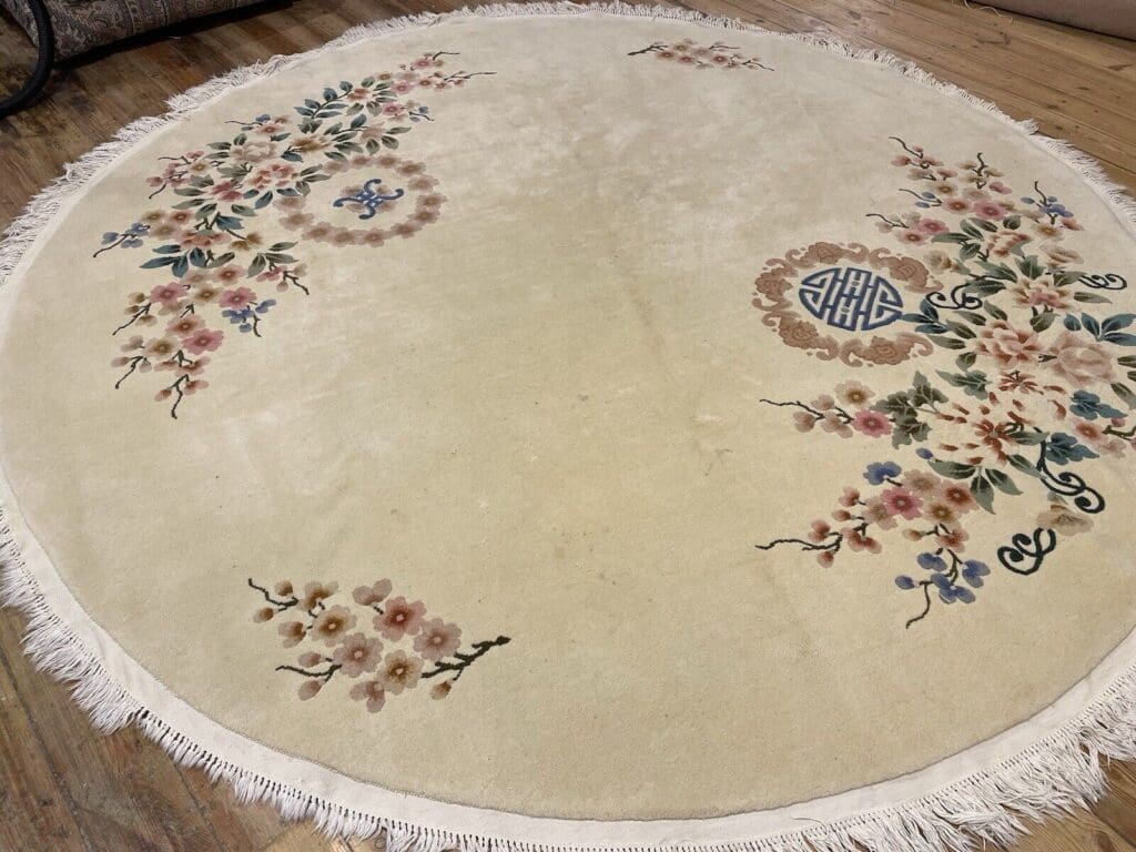 exklusiver-beige-perserteppich-o-2-50m-top-zustand-royal-peking-muster-1-8 Orientteppich Peking 2,50m Wolle handgeknüpft