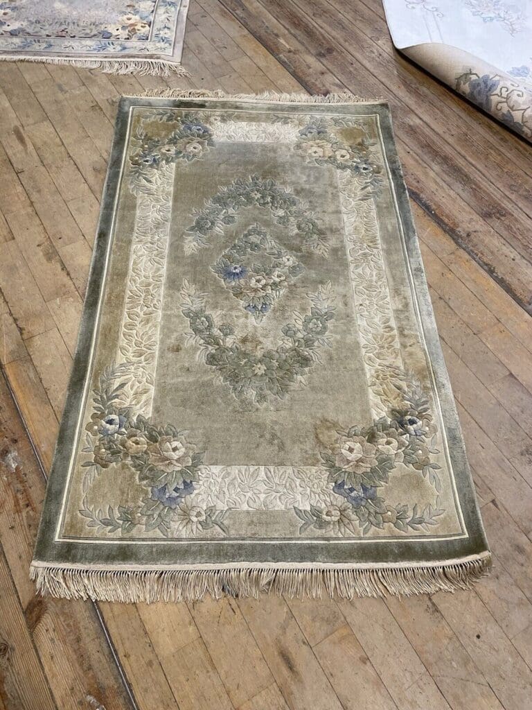 Orientteppich Kaschmir 153 x 90 cm Wolle handgeknüpft