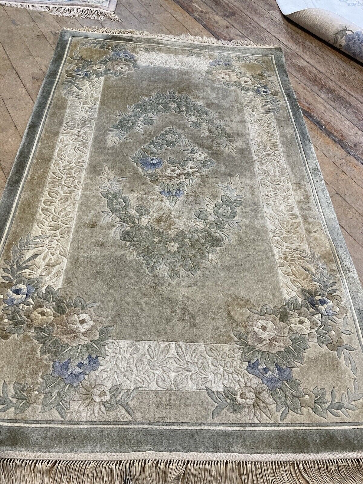 Orientteppich Kaschmir 153 x 90 cm Wolle handgeknüpft