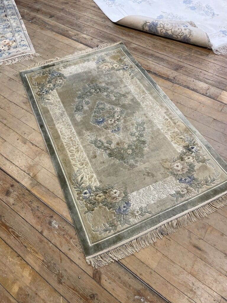 Orientteppich Kaschmir 153 x 90 cm Wolle handgeknüpft
