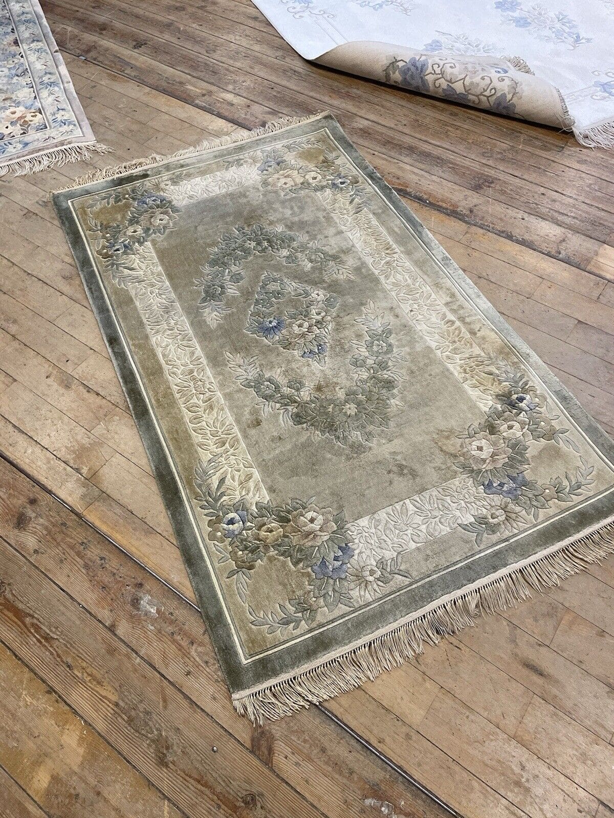 Orientteppich Kaschmir 153 x 90 cm Wolle handgeknüpft