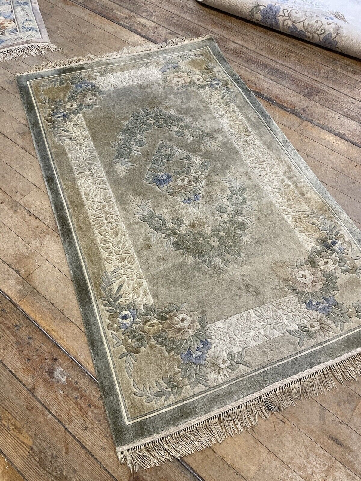 Orientteppich Kaschmir 153 x 90 cm Wolle handgeknüpft