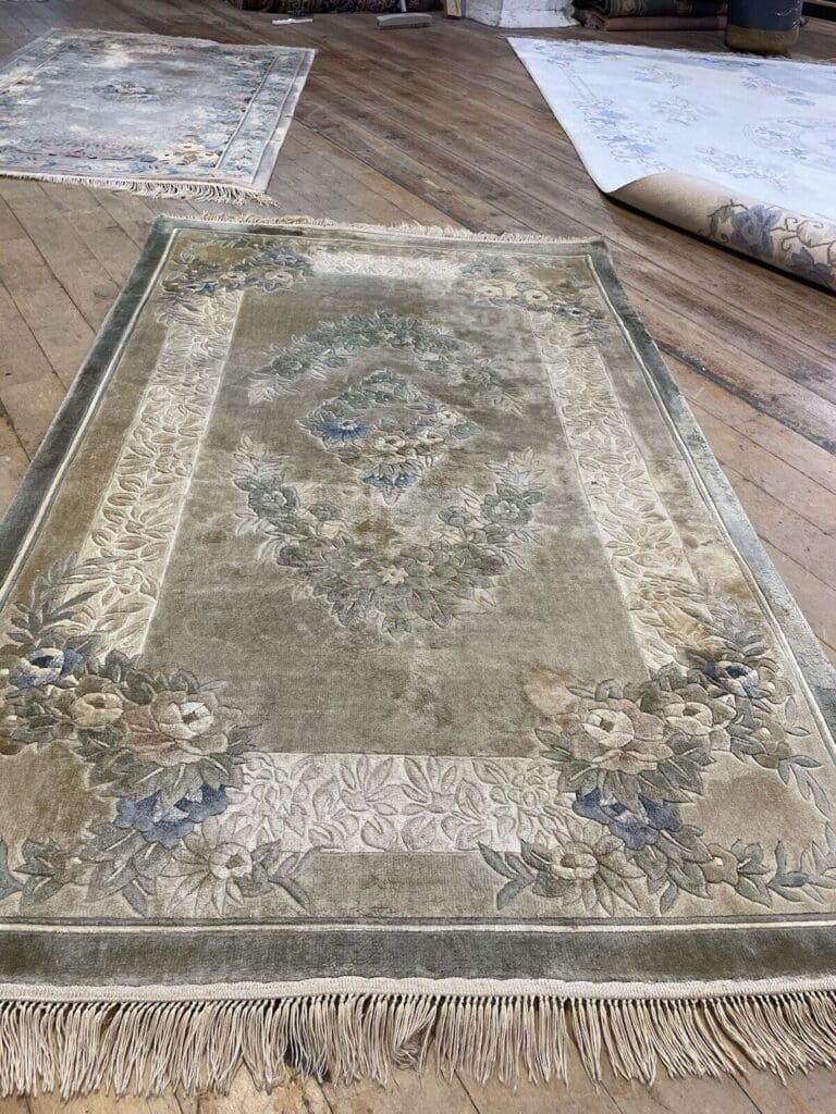 Orientteppich Kaschmir 153 x 90 cm Wolle handgeknüpft