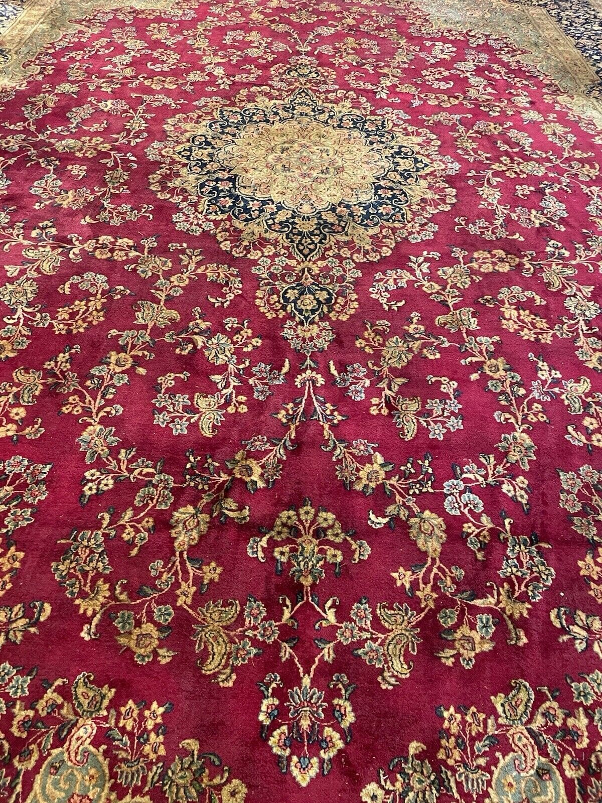 Perserteppich Kerman 640 x 440 cm Wolle handgeknüpft
