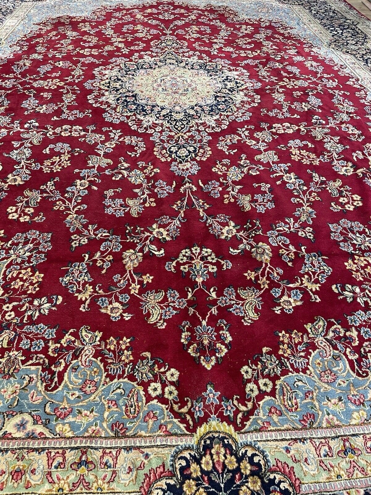 Perserteppich Kerman 640 x 440 cm Wolle handgeknüpft