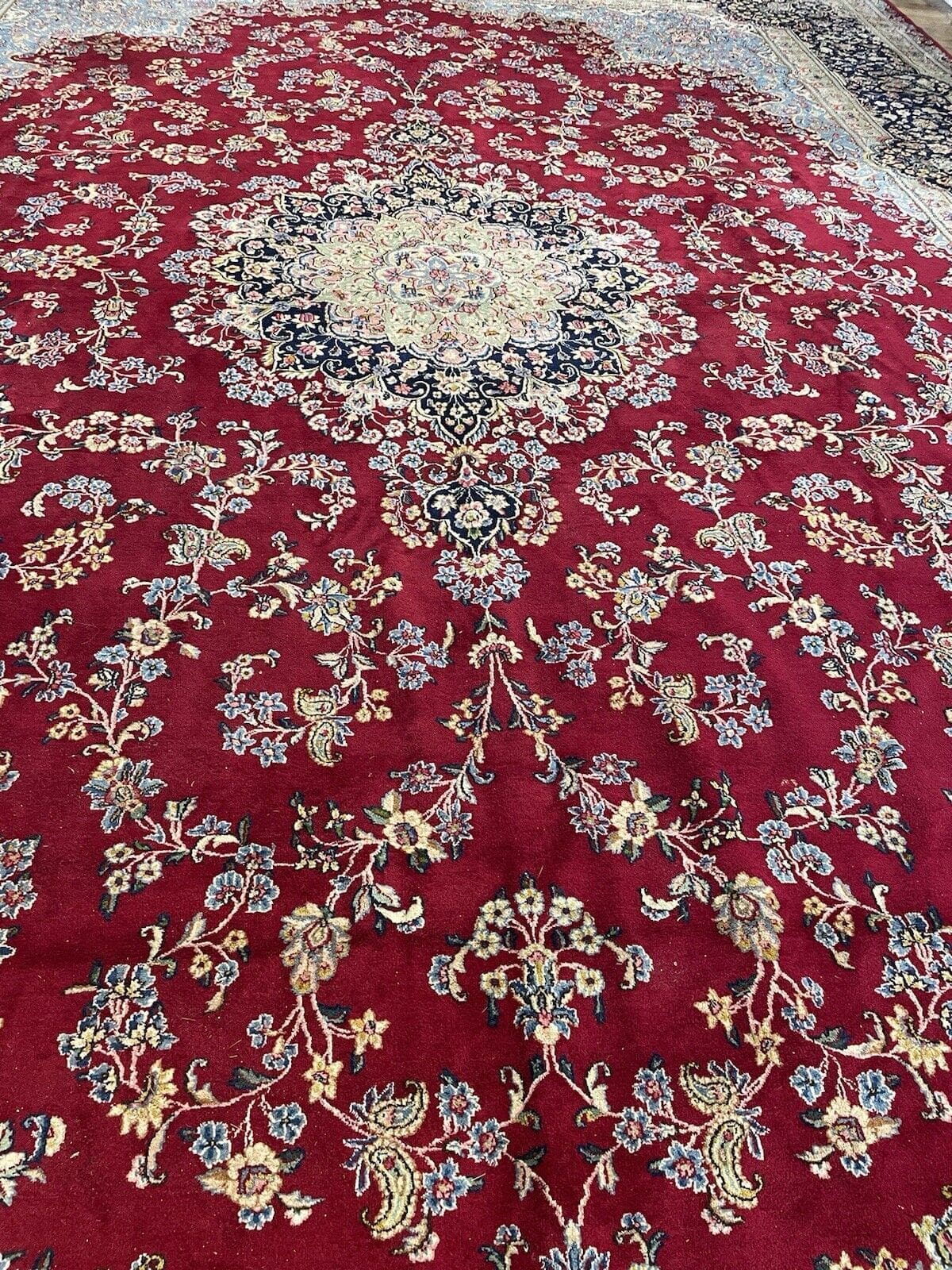 Perserteppich Kerman 640 x 440 cm Wolle handgeknüpft
