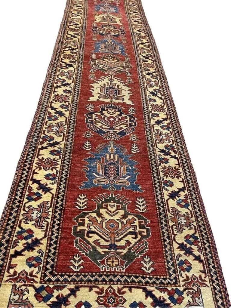 Orientteppich Ziegler 335 x 85 cm Baumwolle handgeknüpft