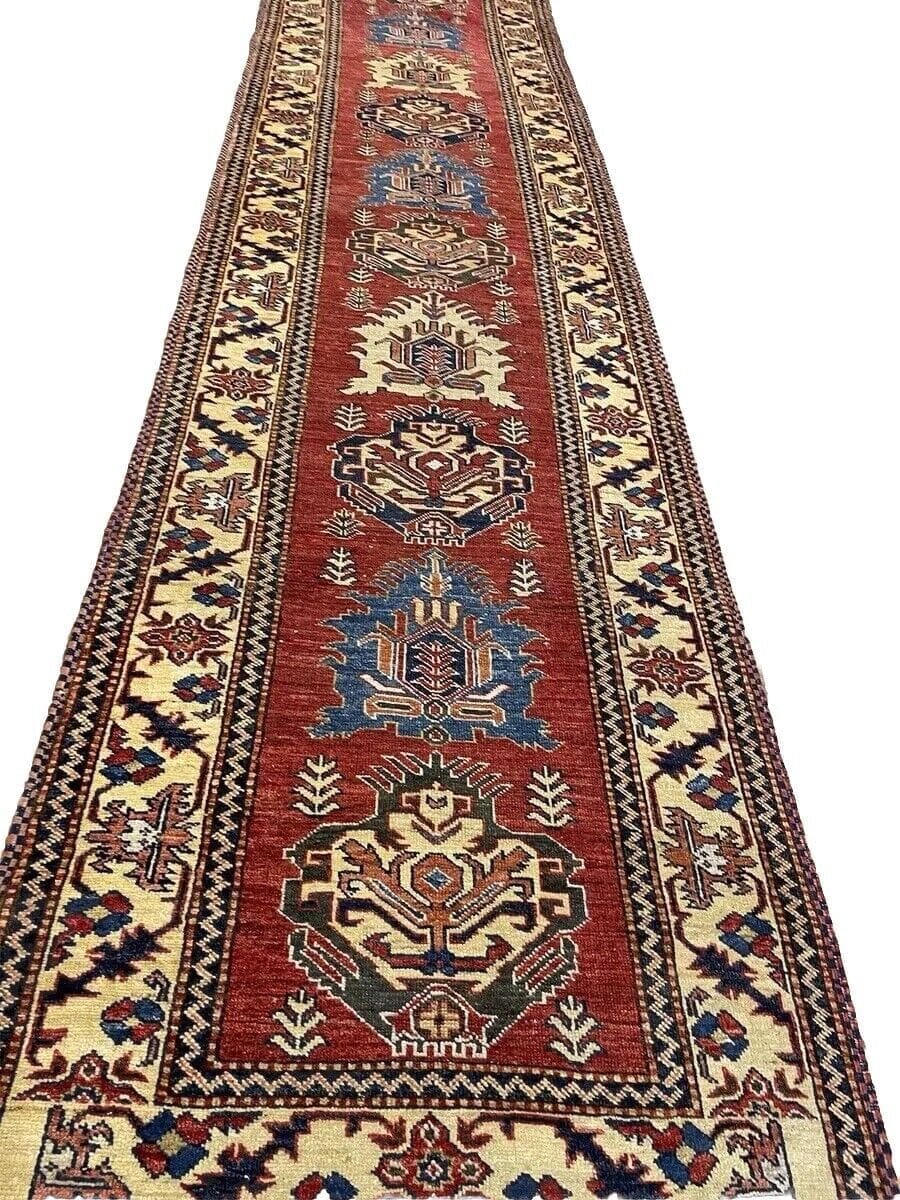 Orientteppich Ziegler 335 x 85 cm Baumwolle handgeknüpft