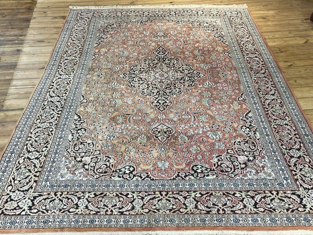 Orientteppich Kaschmir 280 x 180 cm Seide handgeknüpft