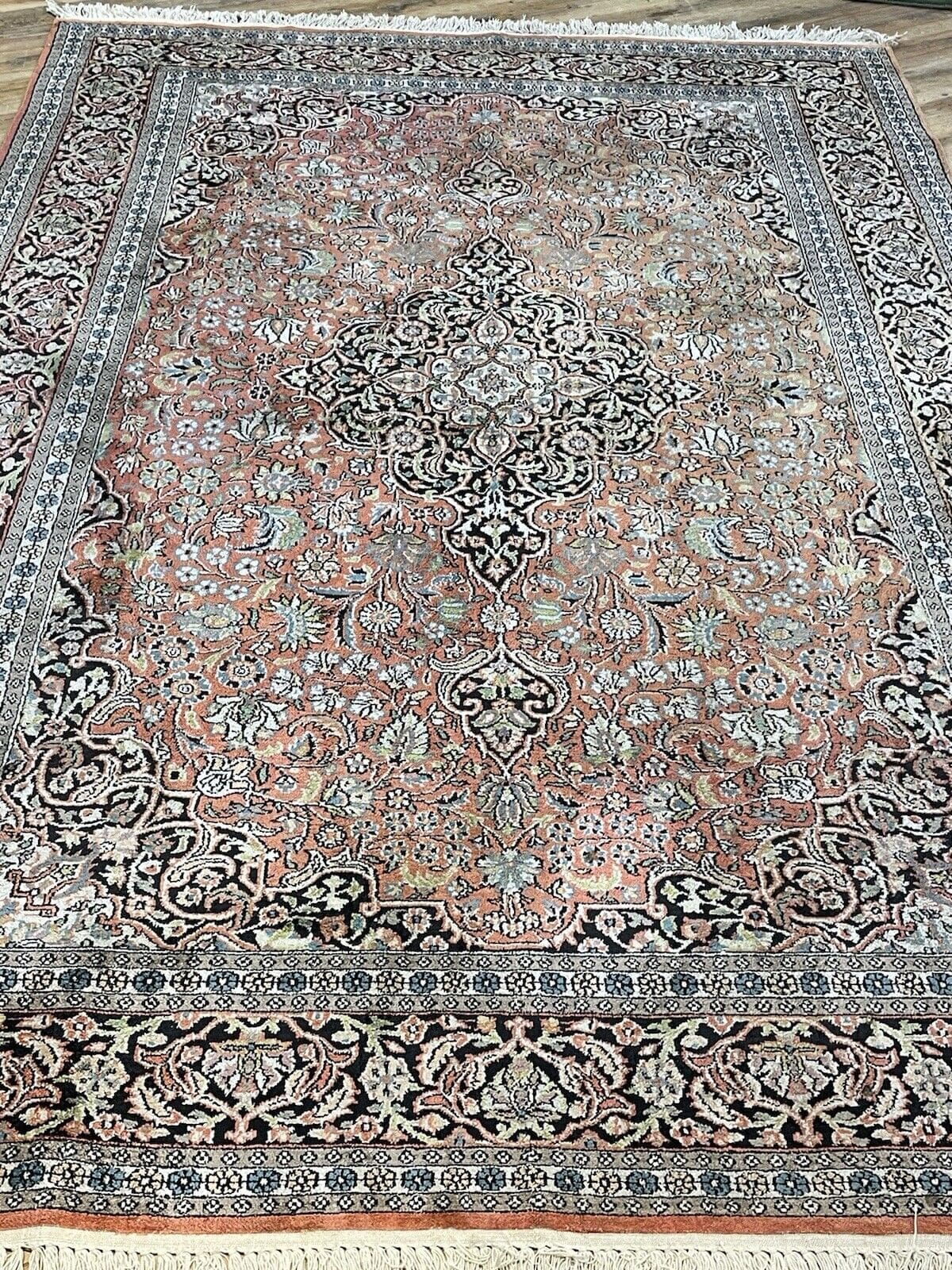 Orientteppich Kaschmir 280 x 180 cm Seide handgeknüpft