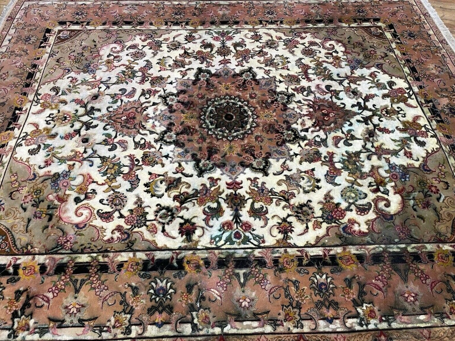 Perserteppich Tabriz 260x210 cm Wolle handgeknüpft