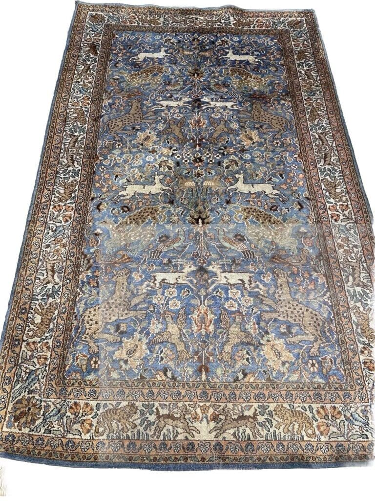 Orientteppich Indien 155 x 90 cm Seide handgeknüpft