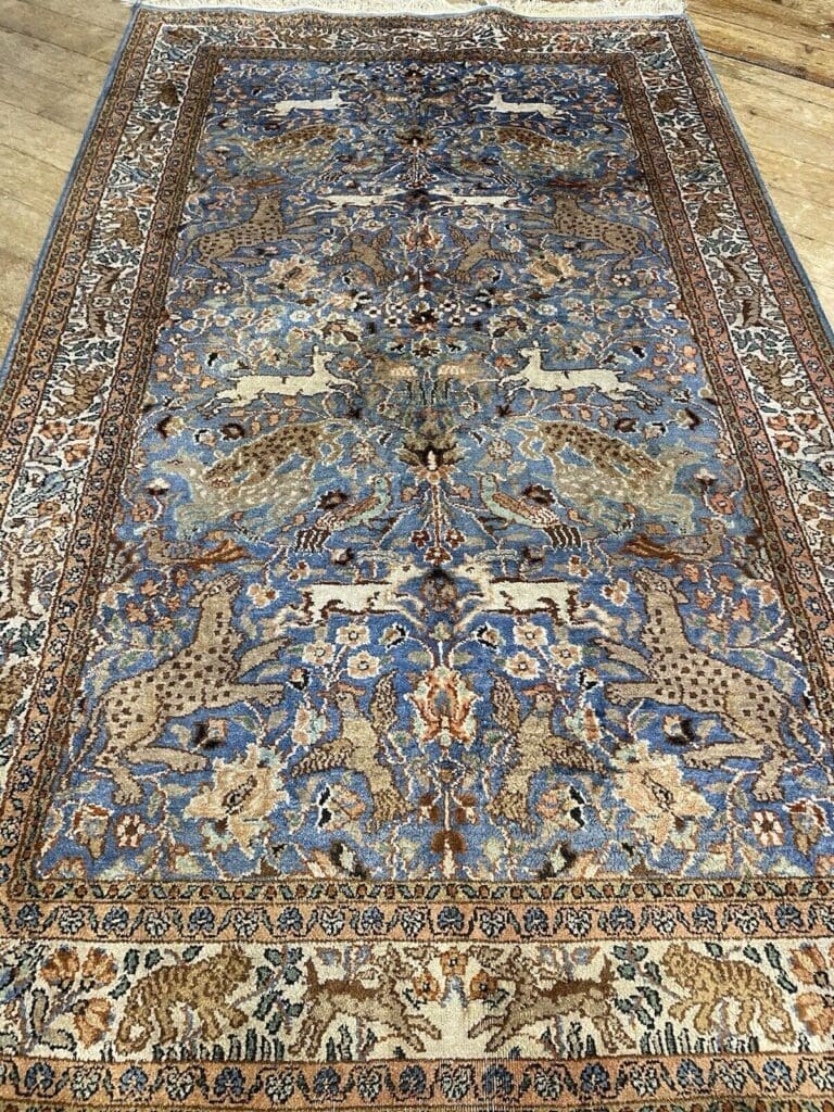 Orientteppich Indien 155 x 90 cm Seide handgeknüpft