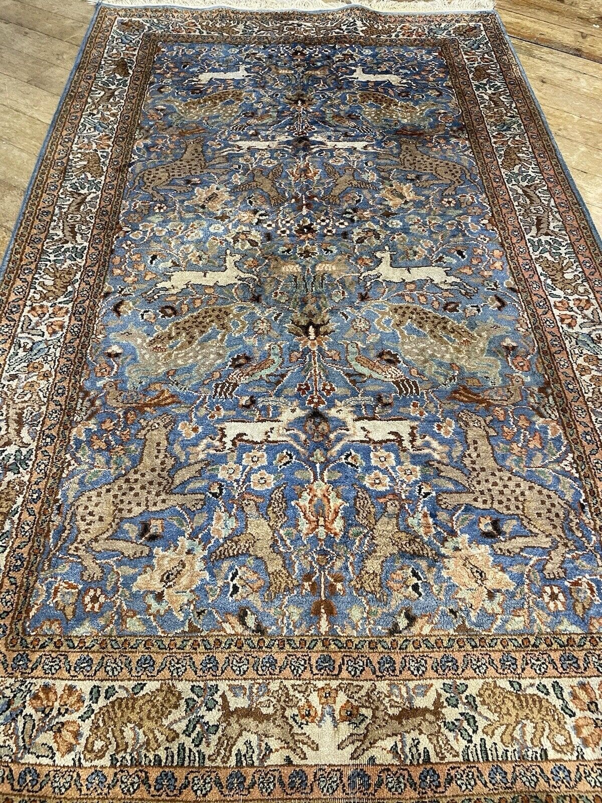 Orientteppich Indien 155 x 90 cm Seide handgeknüpft