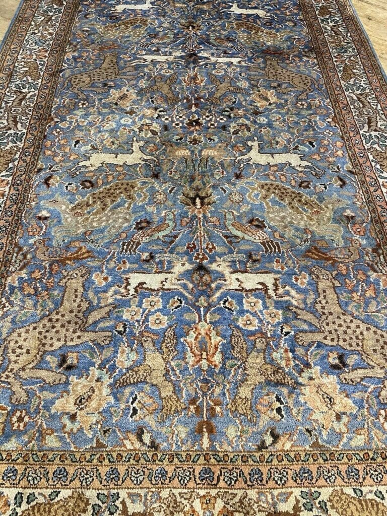 Orientteppich Indien 155 x 90 cm Seide handgeknüpft