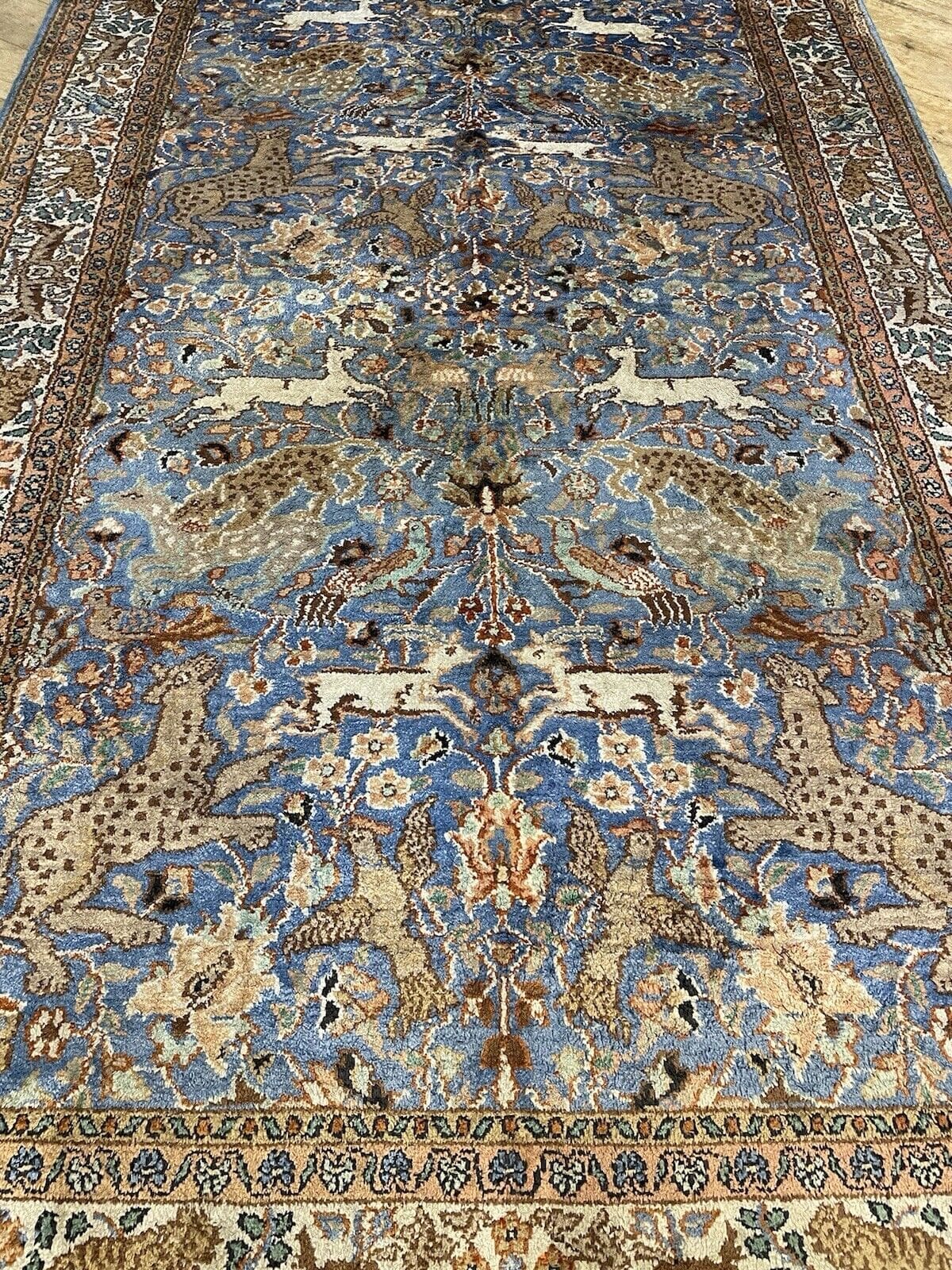Orientteppich Indien 155 x 90 cm Seide handgeknüpft
