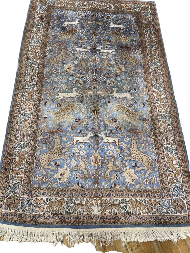 Orientteppich Indien 155 x 90 cm Seide handgeknüpft