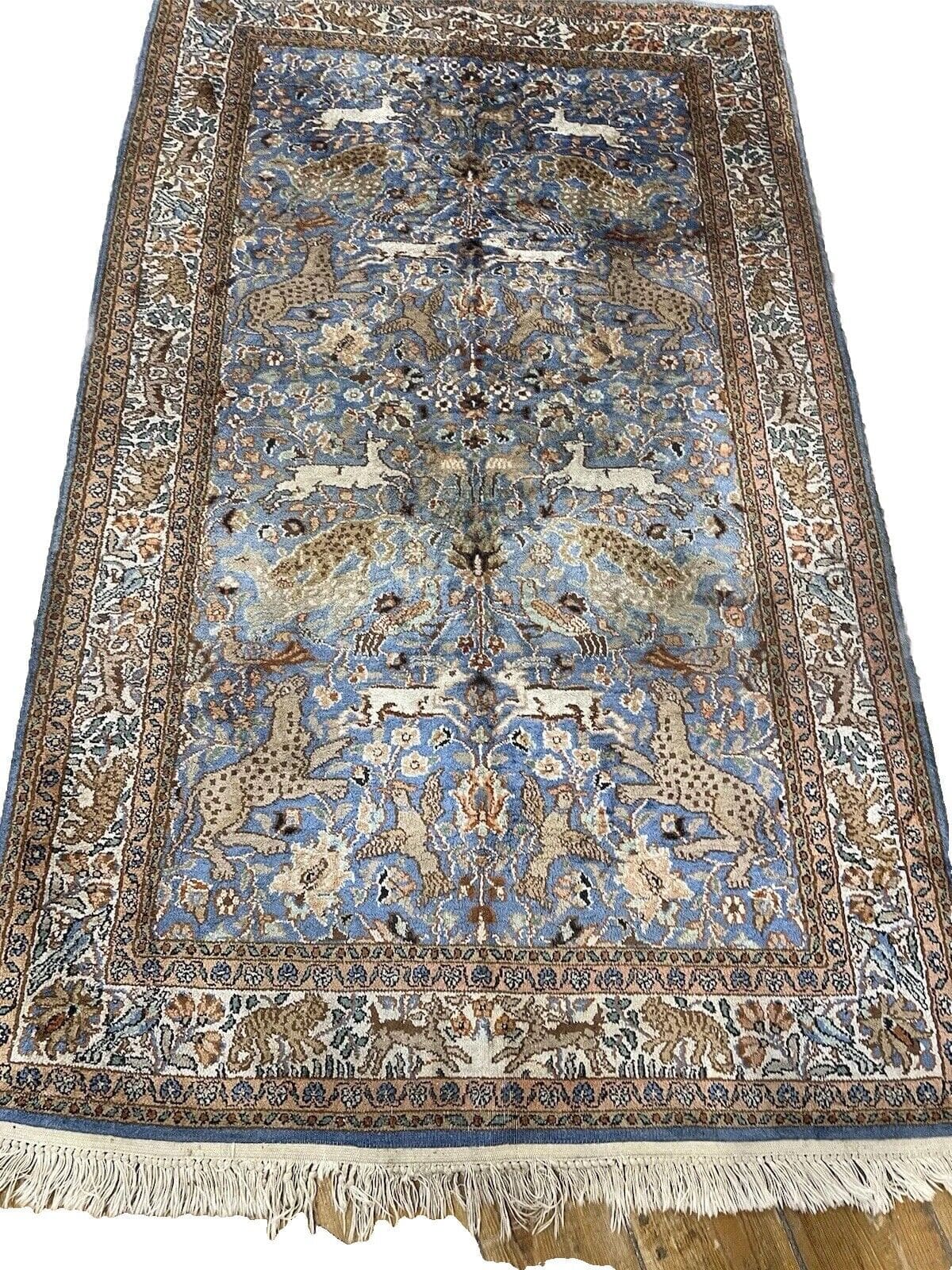 Orientteppich Indien 155 x 90 cm Seide handgeknüpft