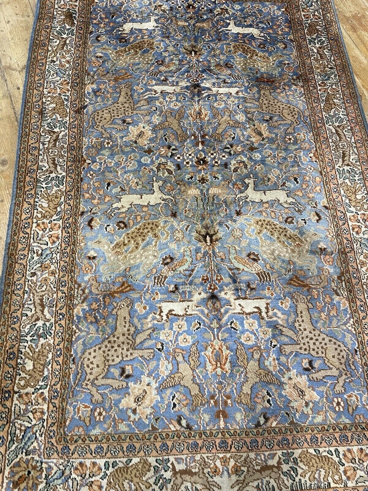 Orientteppich Indien 155 x 90 cm Seide handgeknüpft