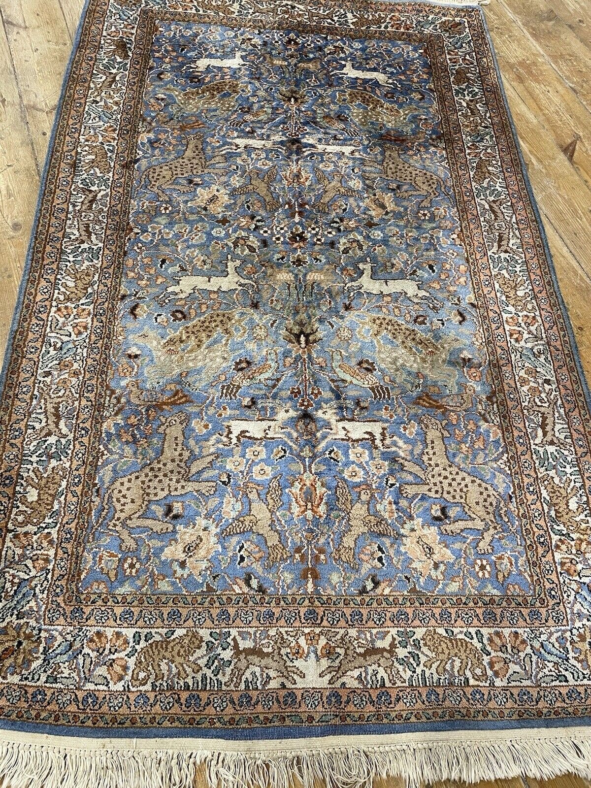 Orientteppich Indien 155 x 90 cm Seide handgeknüpft