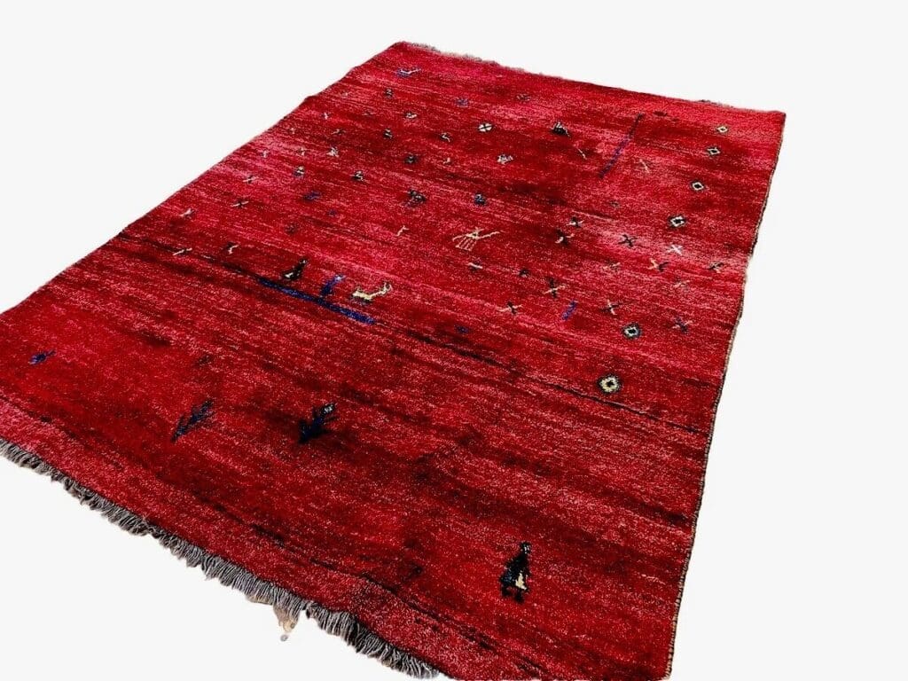 Perserteppich Gabbeh 260 x 210 cm Wolle handgeknüpft