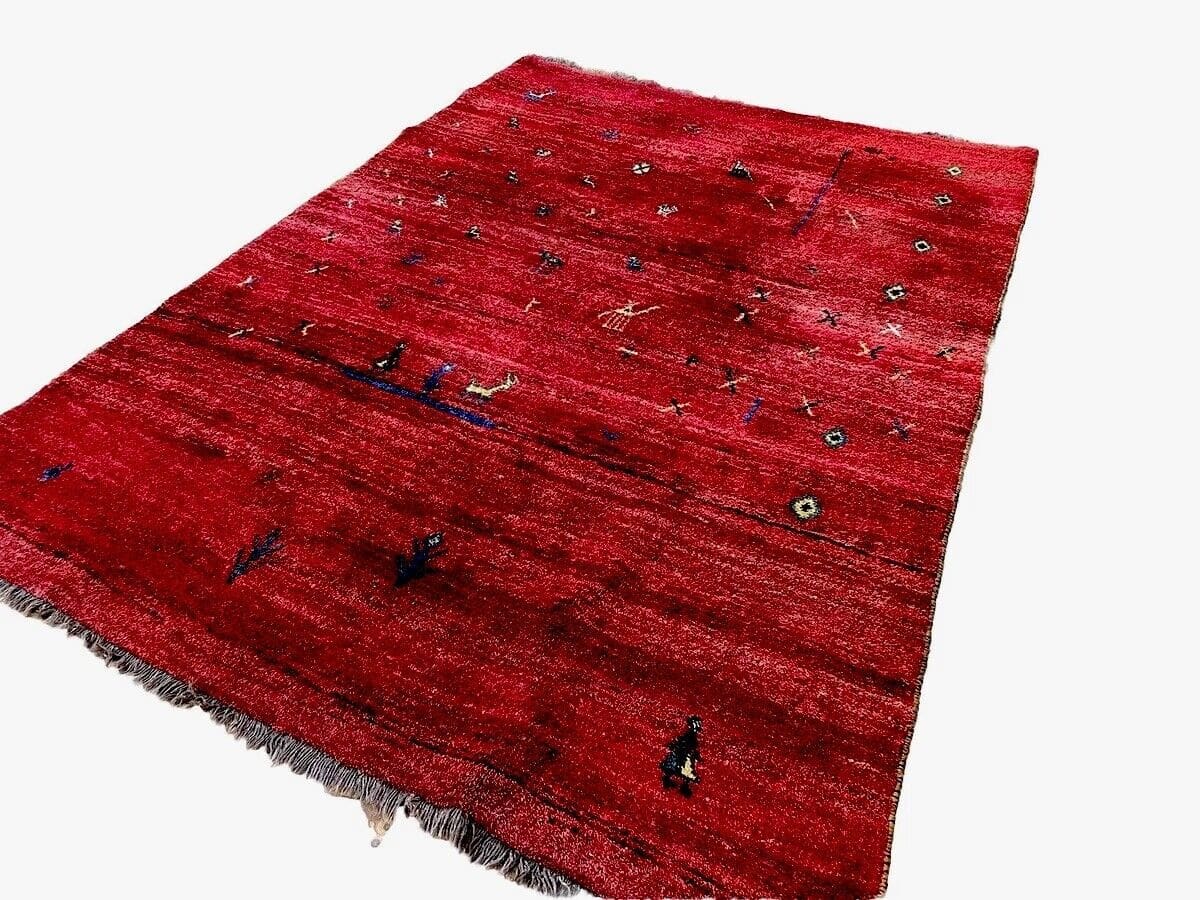 Perserteppich Gabbeh 260 x 210 cm Wolle handgeknüpft